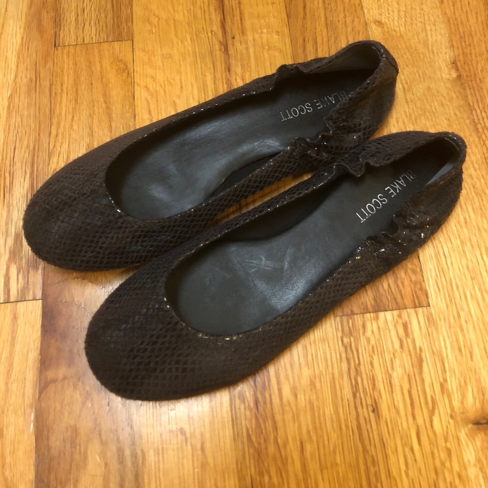 Blake Scott black flats size 7